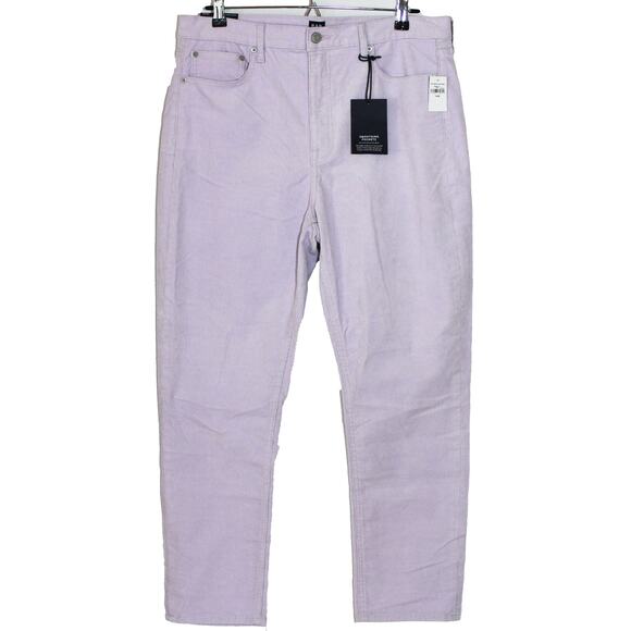 GAP High Rise Cigarette Cords Secret Smoothing Purple 32 NWT - Picture 1 of 5